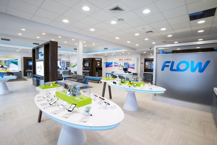 Flow's office displaying products