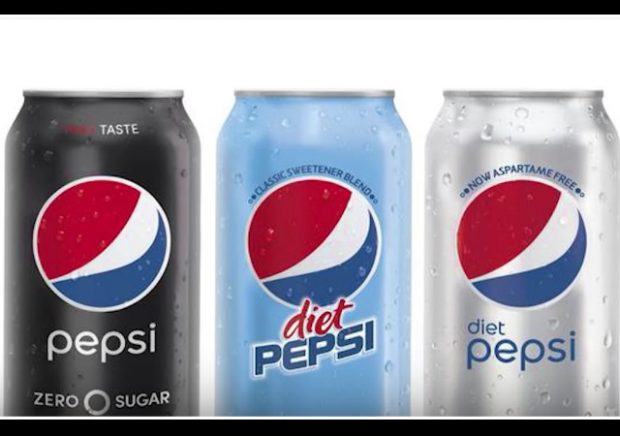 Three Pepsi flavours